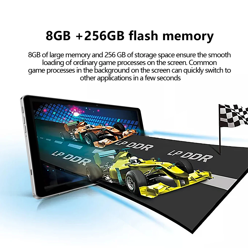 Глобальная версия P40 10,1-дюймовый экран высокой четкости WIFI-планшет 8 ГБ + 256 ГБ Восьмиядерный процессор Android 12 Поддержка планшета Google Call
