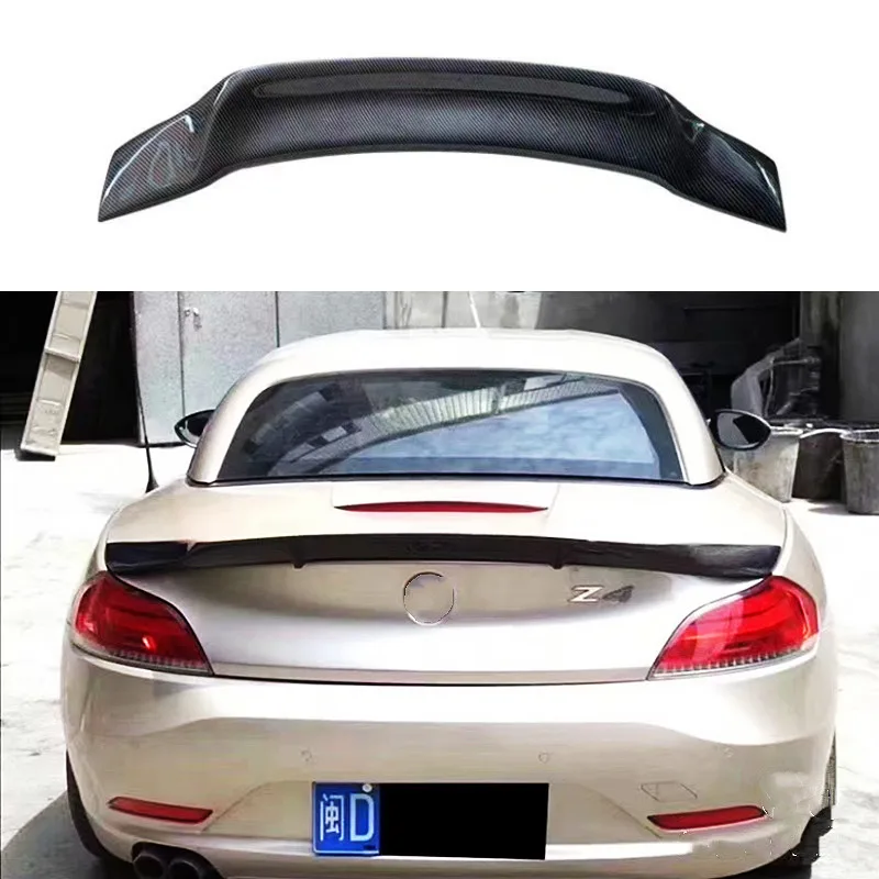 For 2009-2016 BMW Z4 E89 R Style FRP Materia Black carbon Rear Trunk Lid Car Wings Ducktail Lip Spoiler Accessories part