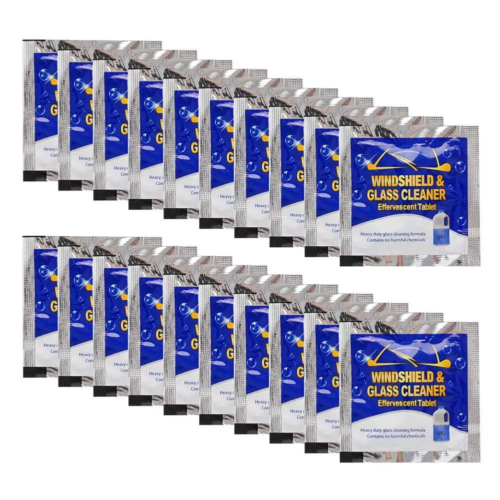 Car Windshield Glass Solid Cleaner Windscreen Wiper Effervescent Tablets Toilet Cleaning Solid Effervescent Wiper Tablet for Car