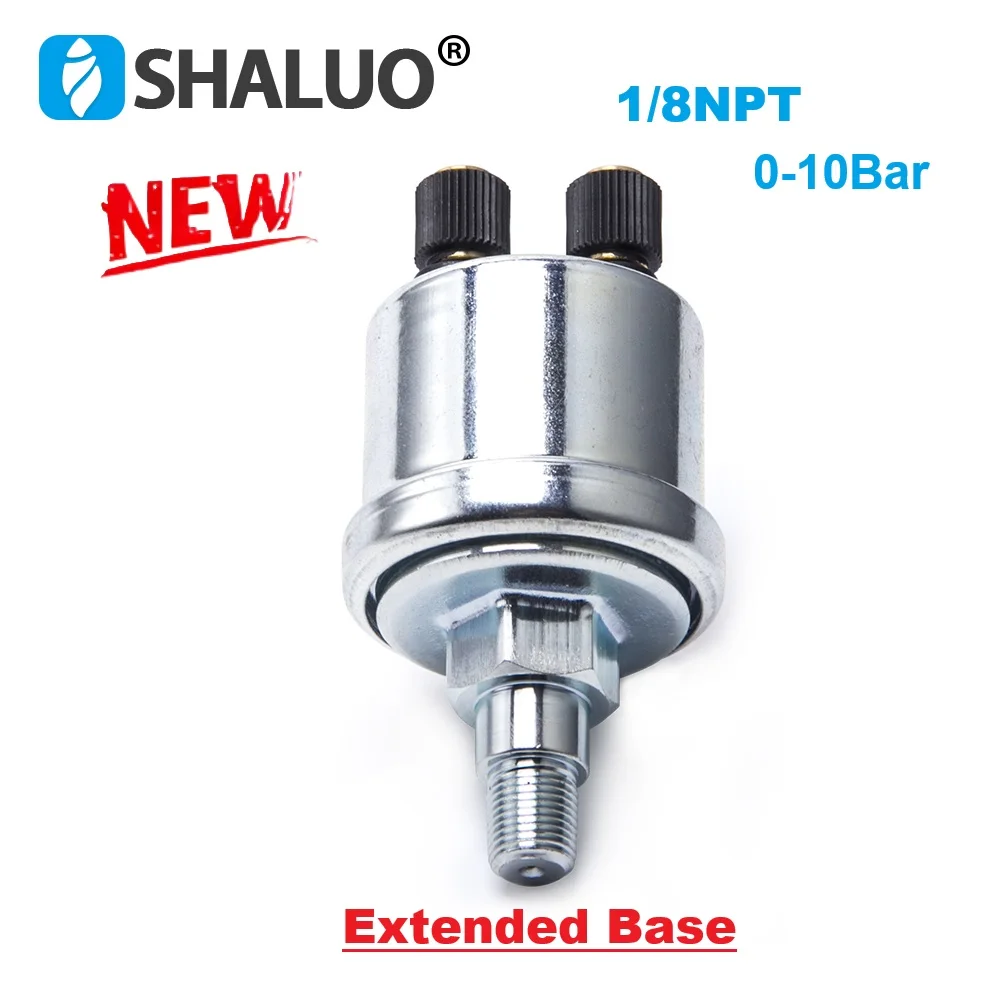Durable Diesel Engine Oil Pressure Sensor 1/8NPT 0 to 10 Bars Generator Parts Alarm Pressure sensor Switch Plug Extended Base