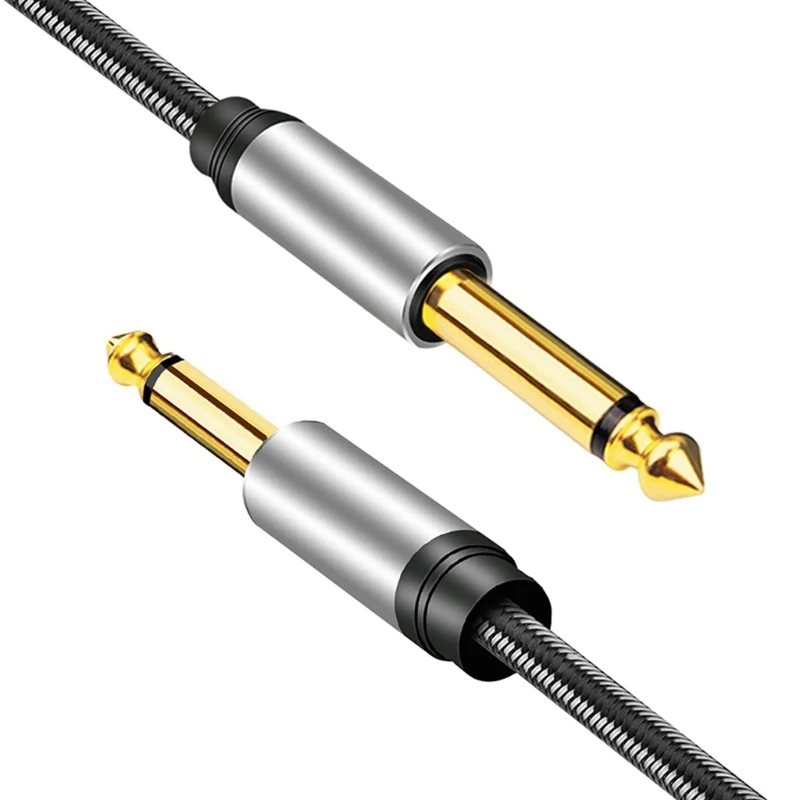 TS 1/4 In Male to 1/4 In Male Stereo Cable, 6.35mm (1/4) TS Interconnect Cable, 6.35mm Mono Instrument Drop Shipping