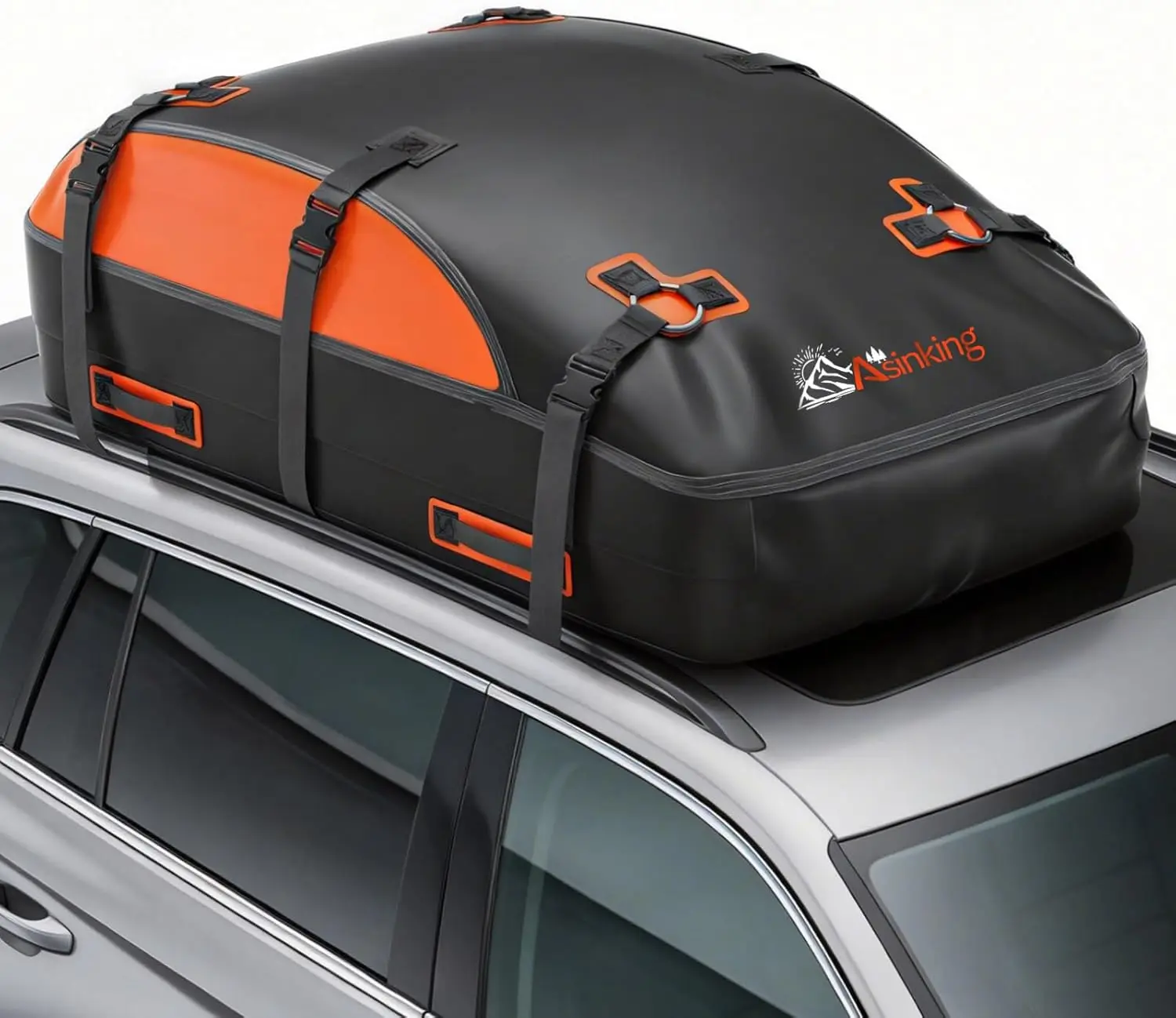 

Waterproof Car Roof Cargo Bag, 20 Cubic Feet Capacity with Lock & Hooks for All Vehicles, Includes Non-Slip Mat