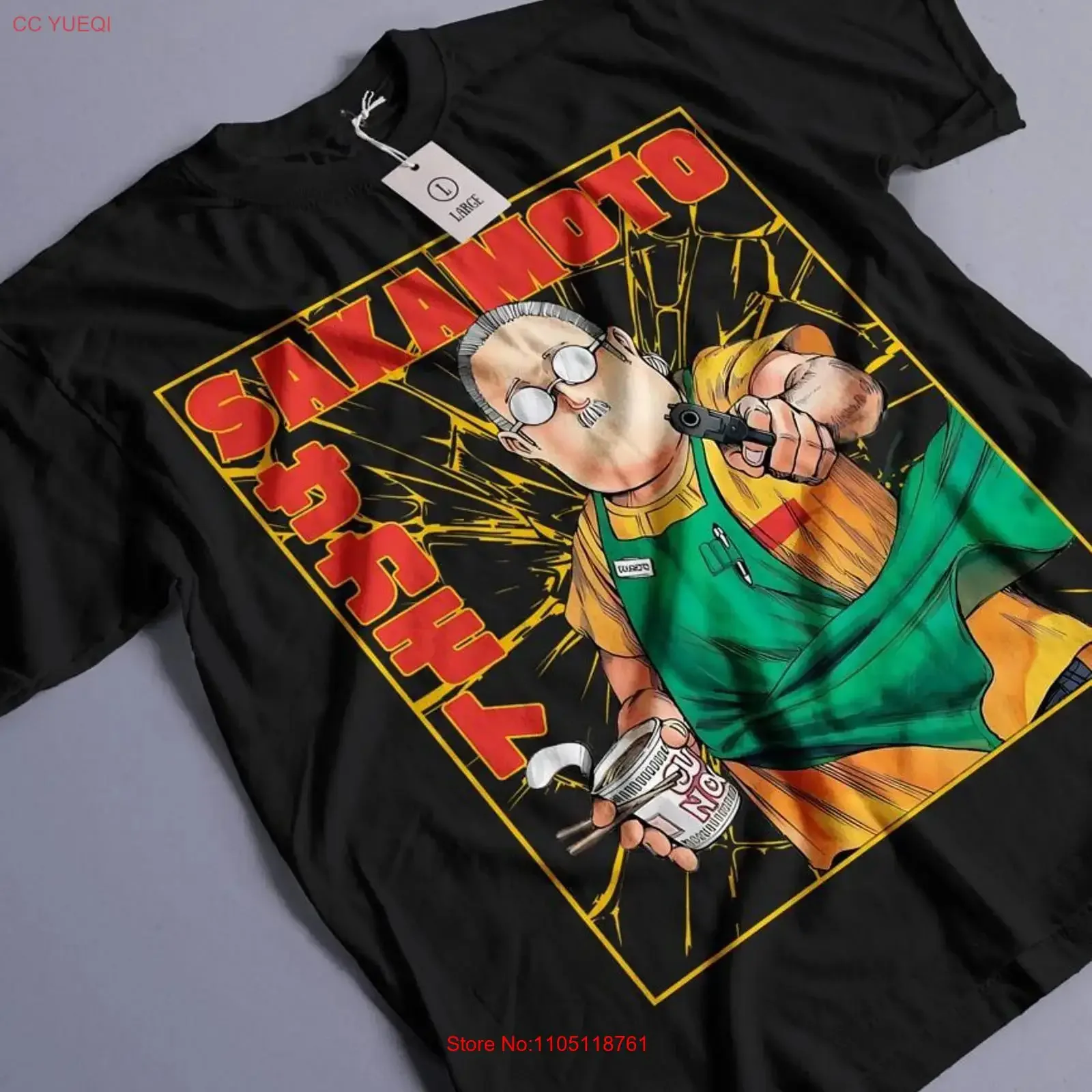 Sakamoto T Shirt Days Taro Nagumo GifT All Size vintage Washed Soft Unisex fashion Comfortable Slightly graphic Versatile