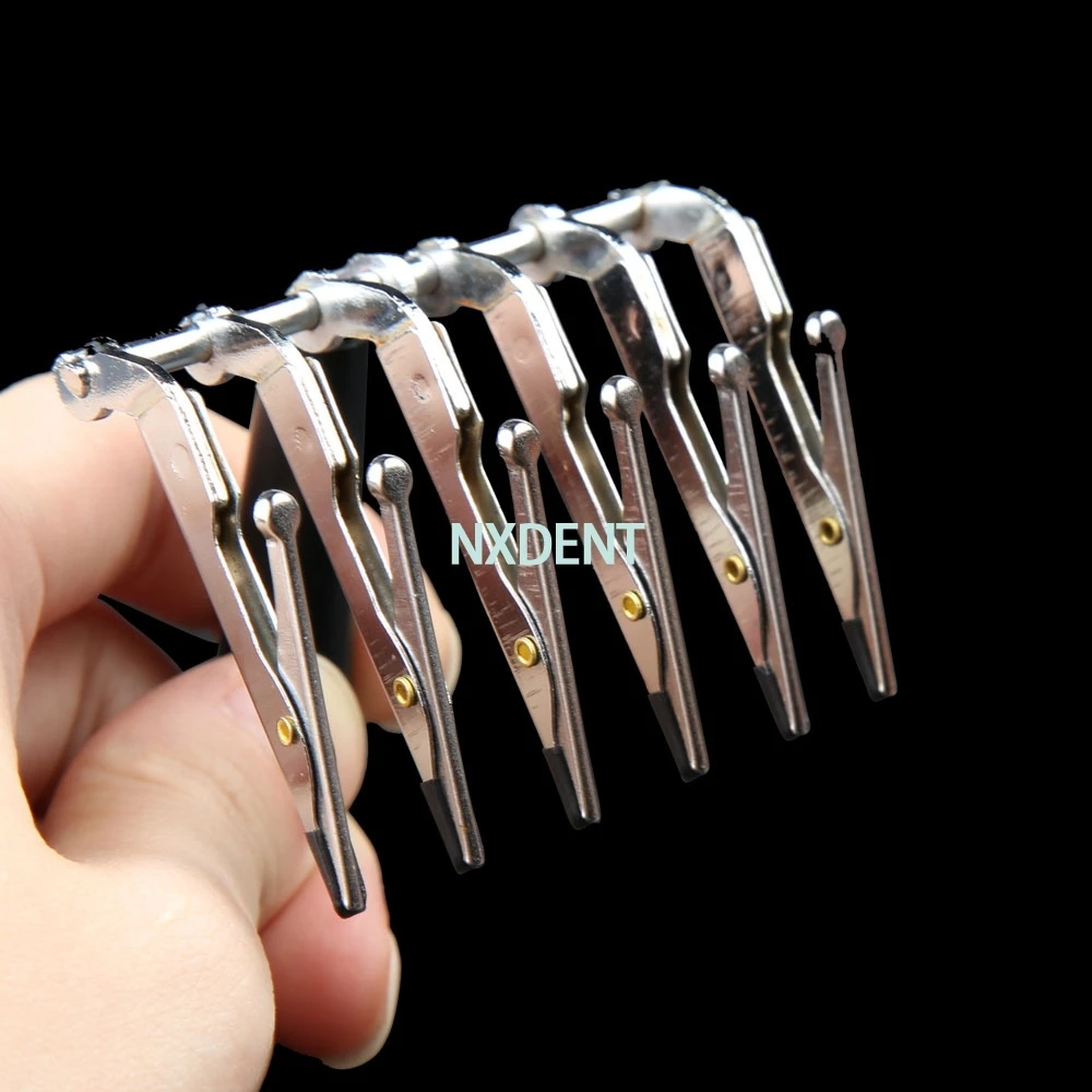 1Pcs High Quality Dental Six-tooth Clips Lab Ceramist Tool Hex Clamps For Glazing ,Batch Porcelain Dentist Products