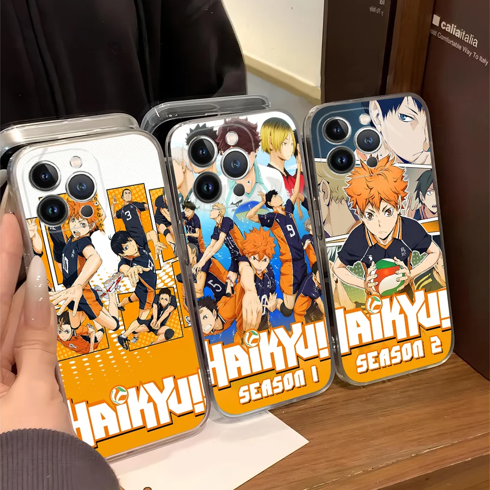 H-Haikyu Phone Case Silicone Soft for iphone 16 15 14 13 12 11 Pro Mini XS MAX Plus X Cover