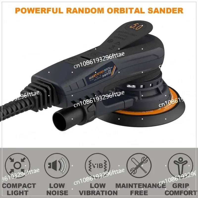 MAXXT 6Inch 150mm Power Sander Electric Orbital Sander Central Vacuum Brushless Motor Sander Lijadora Orbital