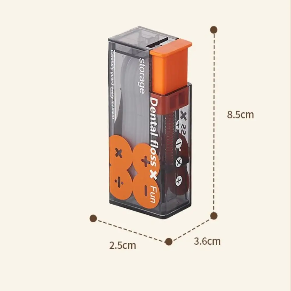 Draagbare Tandzijde Opbergdoos Handige Automatische Tandzijde Dispenser Met 10 Stuks Tandzijde Mondhygiëne Zorg