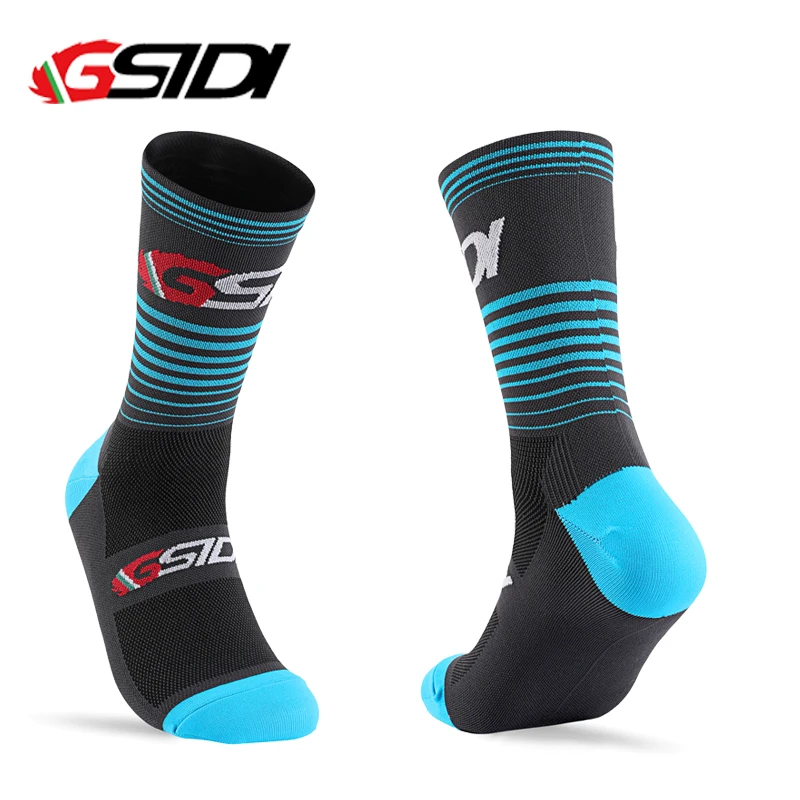 Gsidi Nieuwe Fietssokken Hoge Kwaliteit Compressie Heren Fiets Outdoor Dames Hardlopen Professionele Sport Hardlopen