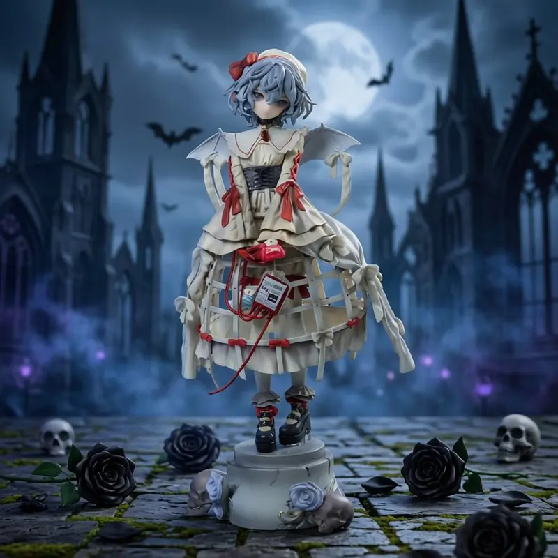 

Touhou Project Anime Figure Remilia Scarlet Blood Witch Red Devil Short Hair Boxed Collectible Anime Collector Desktop Display