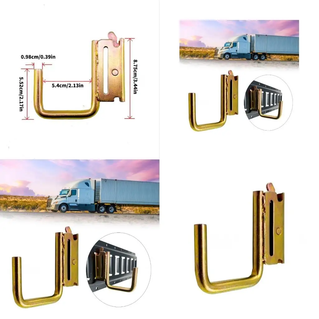  Pack of 6 Quick Installation E Track J Hooks with Spring Mechanism Designed for Effortless Mounting on Track Guards