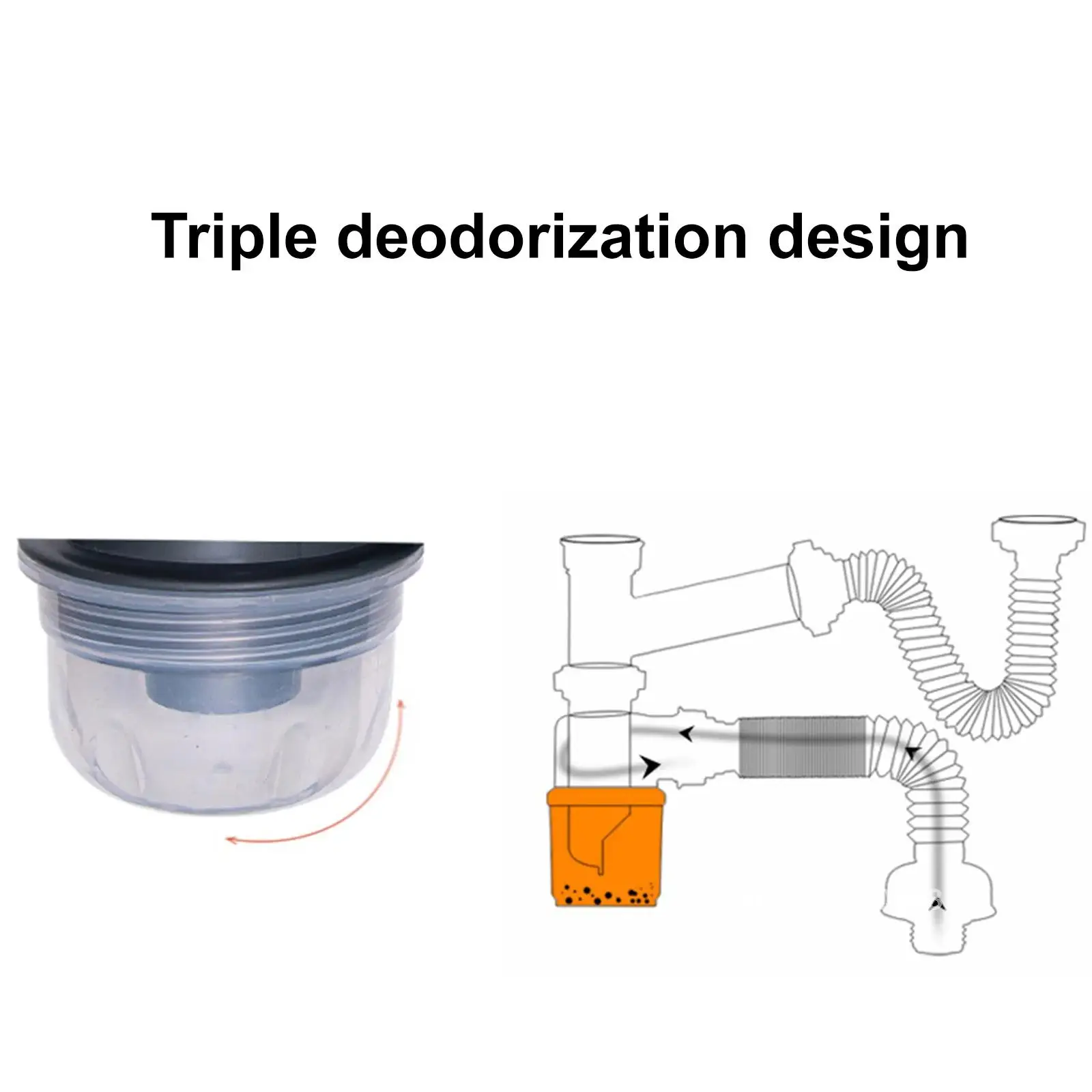 주방 싱크대 탈취 배수 호스 배수 필터, 더블 싱글 탱크, 세척 대야 욕실 하수도 액세서리, 매직 바구니