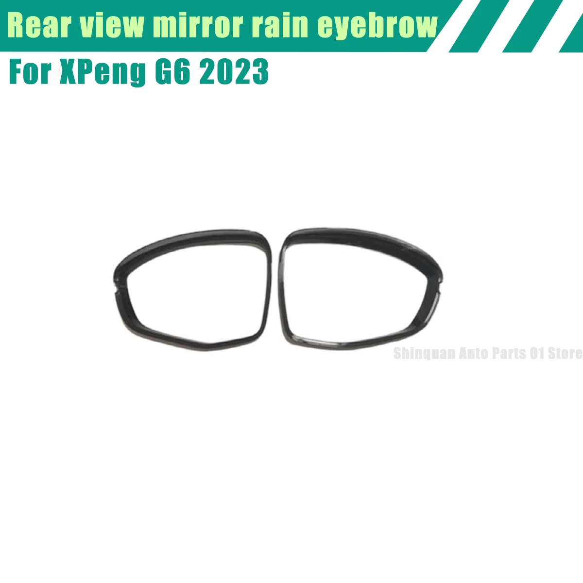 For XPeng G6 2023 Side Mirror Rain Guards, Anti-Rain Visor & Decorative Trim Sticker, Mirror Frame Accessory