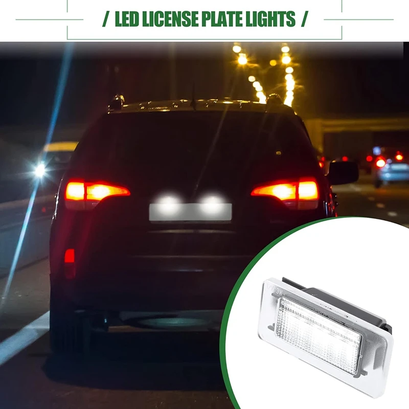 Car LED Number License Plate Lamp White Light 265108990E For Nissan Serena C27 2016-2018 Altima Tail Lamps