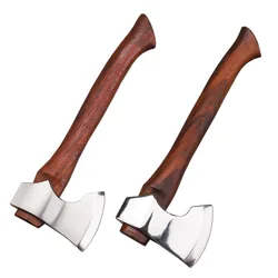 Trskt Small Outdoor Axe Firewood Cutting Camping Axe Equipment Battle Axe Mountain Cutting Kitchen Axe Edc Tool Dropshipping