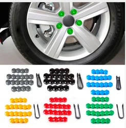 20Pcs 17mm Wheel Lug Bolt Nut Cover Caps For Audi Volkswagen Skoda 17mm Hex Head Bolts Car Styling Auto Accessories 321601173A
