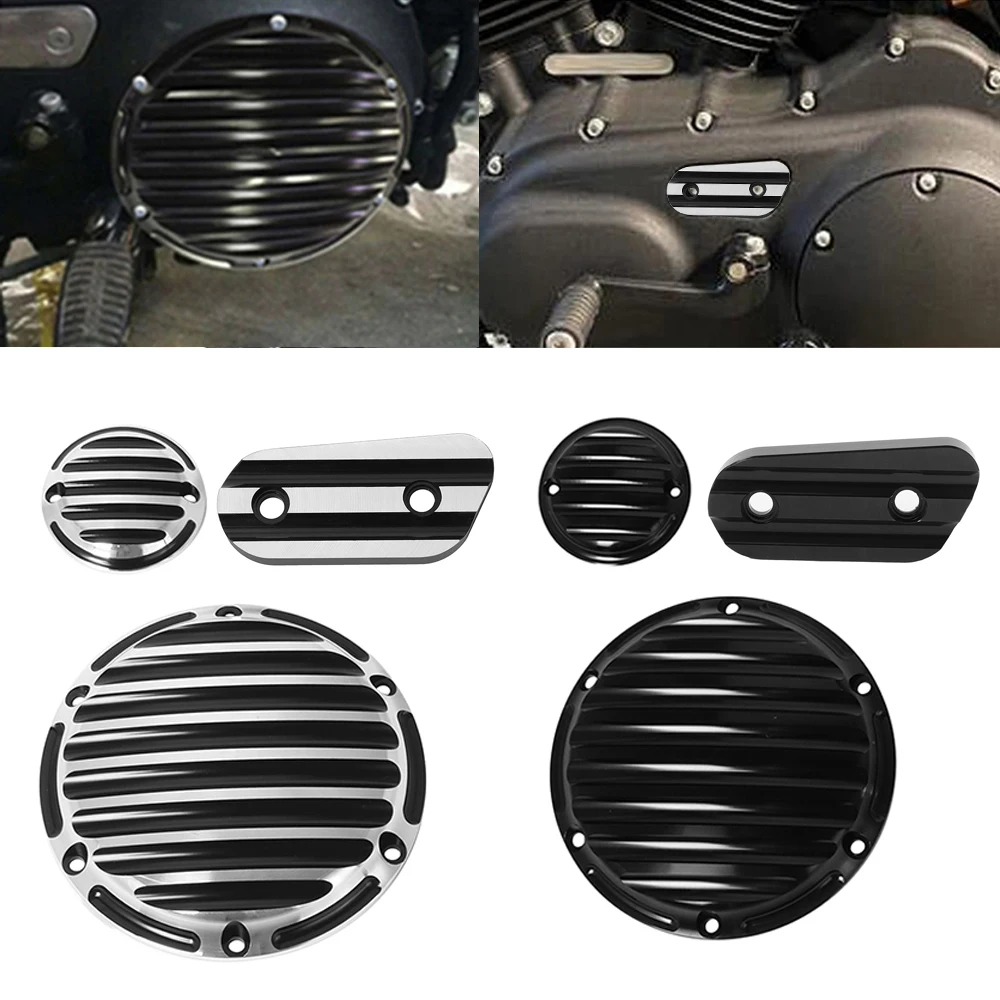 Tapa de inspección de la cubierta del temporizador de embrague Derby de 6 orificios para motocicleta Harley Sportster Iron XL883 XL1200 Seventy Two