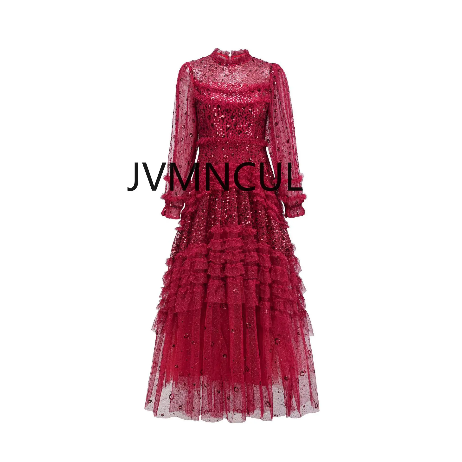 Szykowna i stylowa sukienka na imprezę na letnią galę na Bliskim Wschodzie 2025, wyrafinowana damska sukienka maxi z błyszczącymi detalami