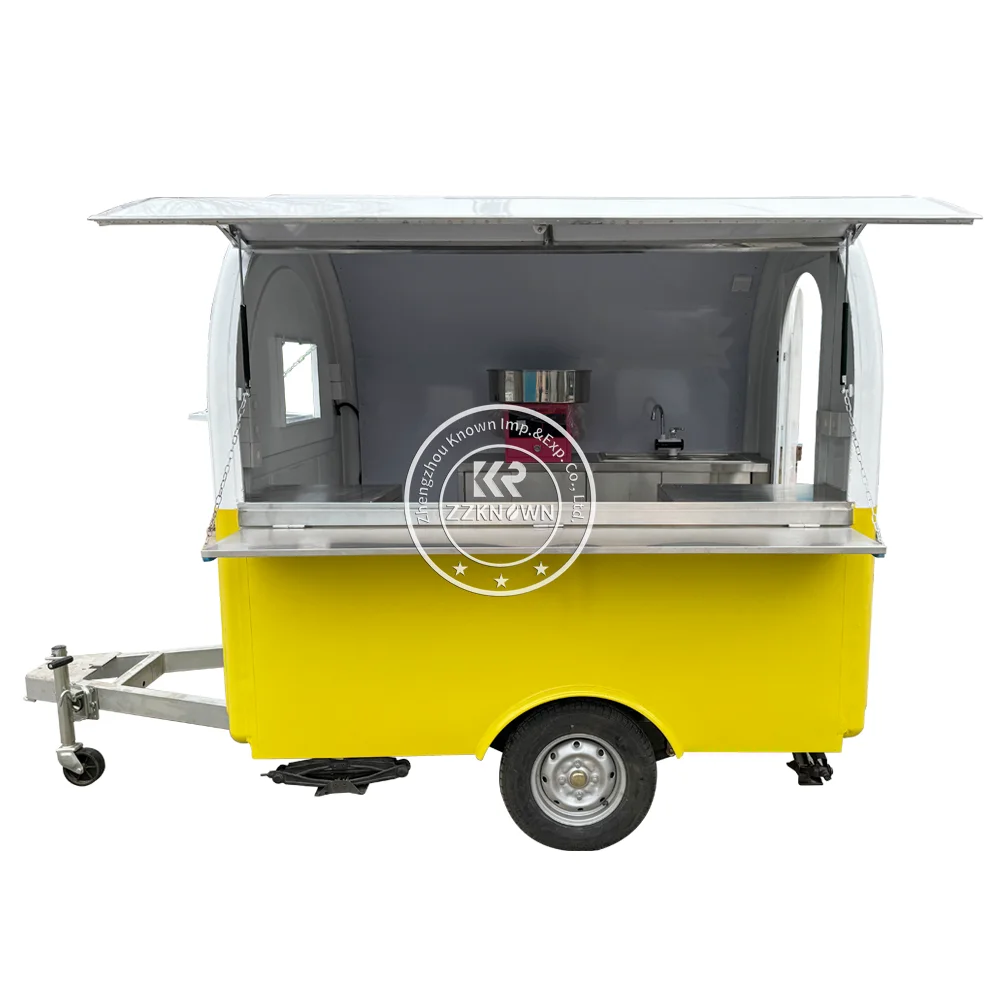 2024 New Food Trailers Fully Equipped Foodtruck Fast Food Cart Mobile Kitchen Food Truck For Sell