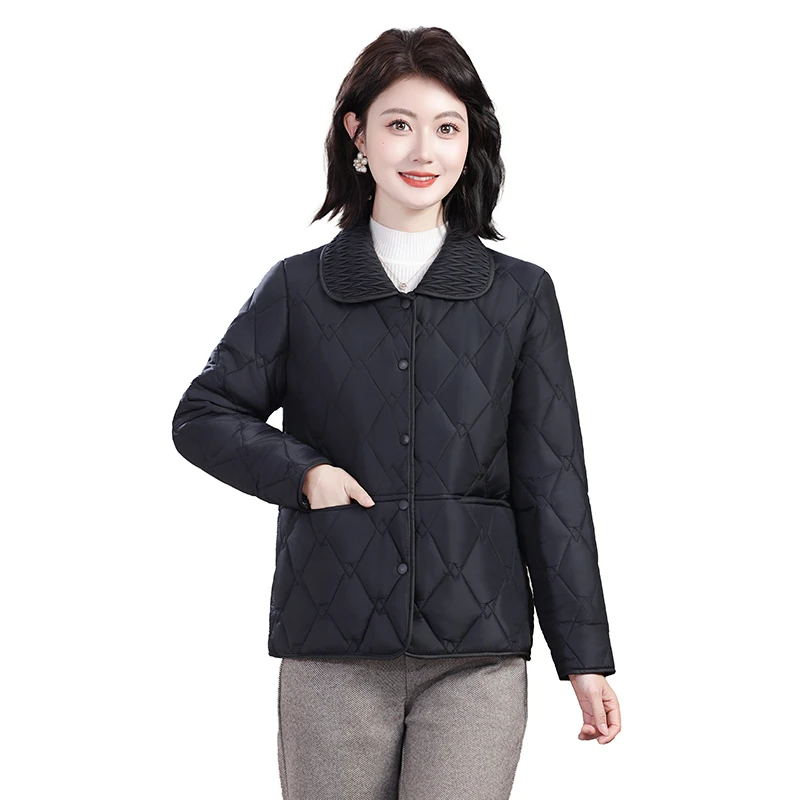 

Осенне-зимнее пальто, модная женская легкая пуховая хлопковая теплая тонкая куртка, женская корейская повседневная верхняя одежда, топы