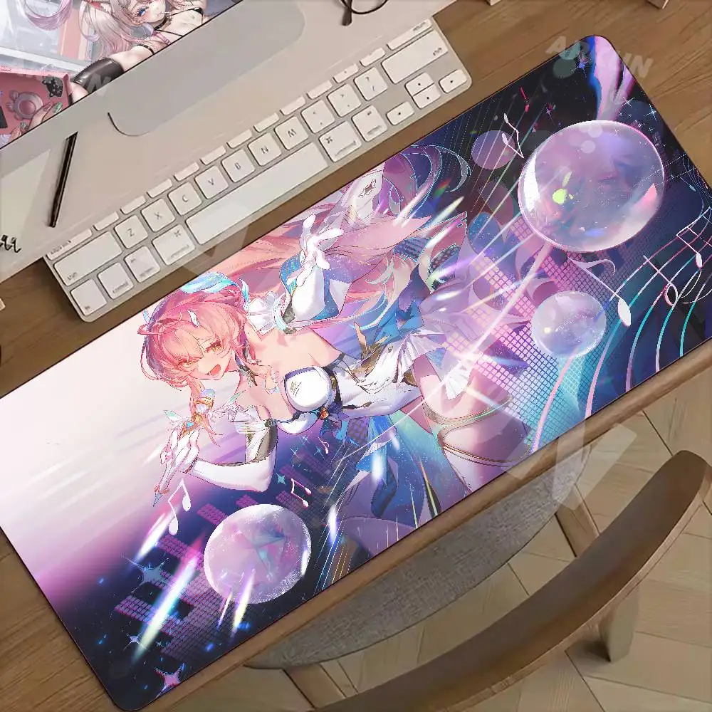 

Popular Pretty Kawaii Cute Girl Aemeath Large Fashion Wuthing Waves Gaming Mouse Pad XXL 900X400 Gamer Computer Table Mat