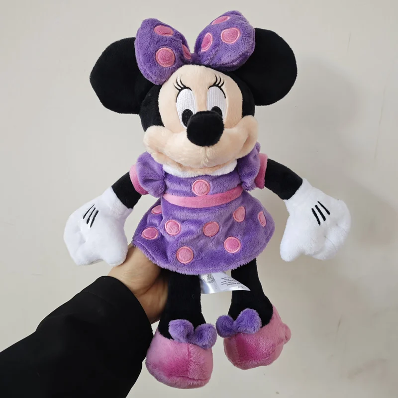 35cm Classic Purple Minnie Mouse Plush Toys Stuffed Soft Doll For Birthday Gift
