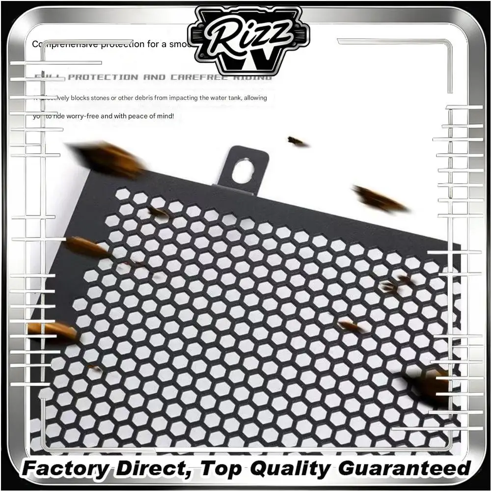 FOR VOGE RR660S 304 Stainless Steel Radiator Guard Laser Cut Honeycomb Mesh Cooler Protector Direct Bolt-On Cooling Mod Parts