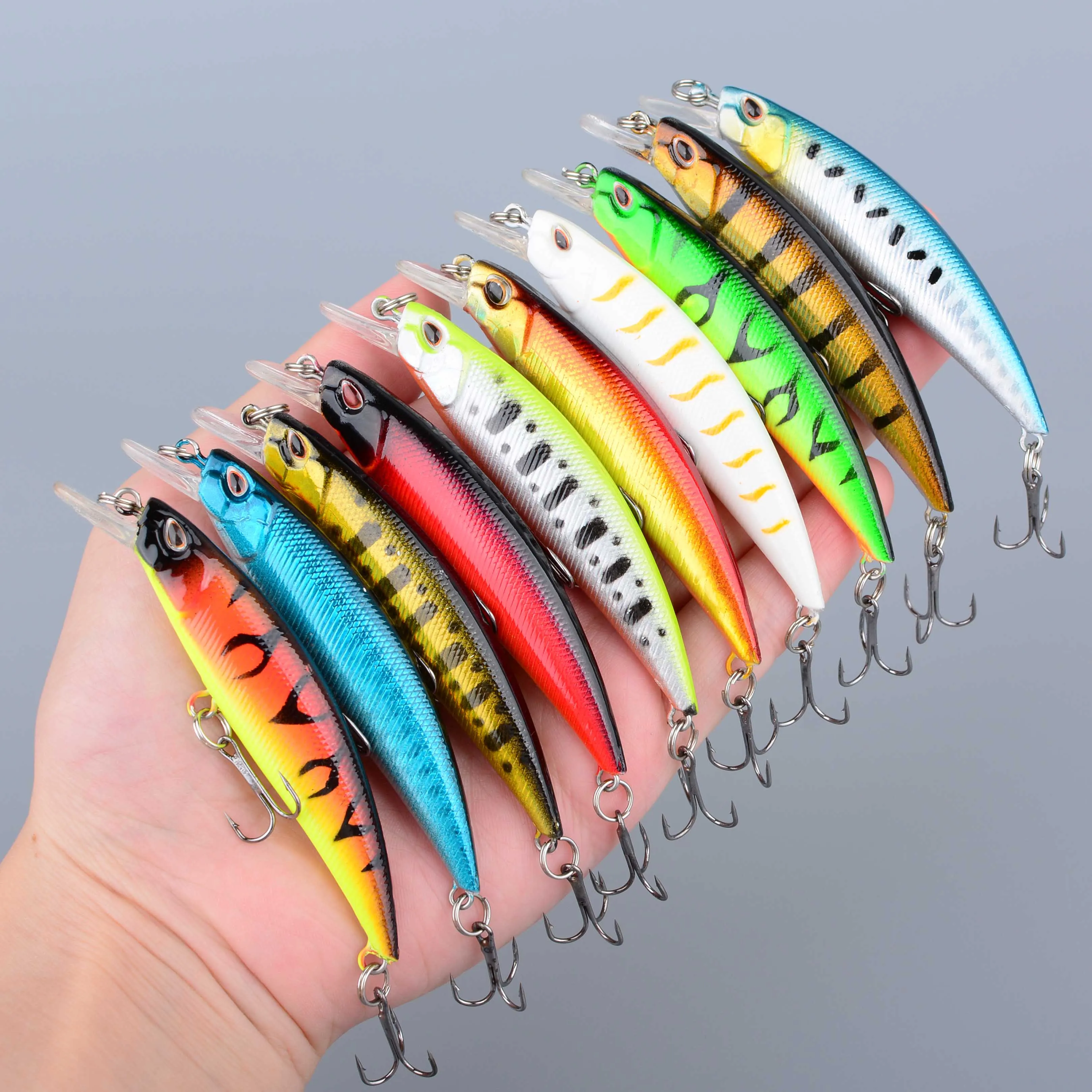 Crankbait Minnow de cebo duro para lubina y trucha en agua dulce - imagen 4