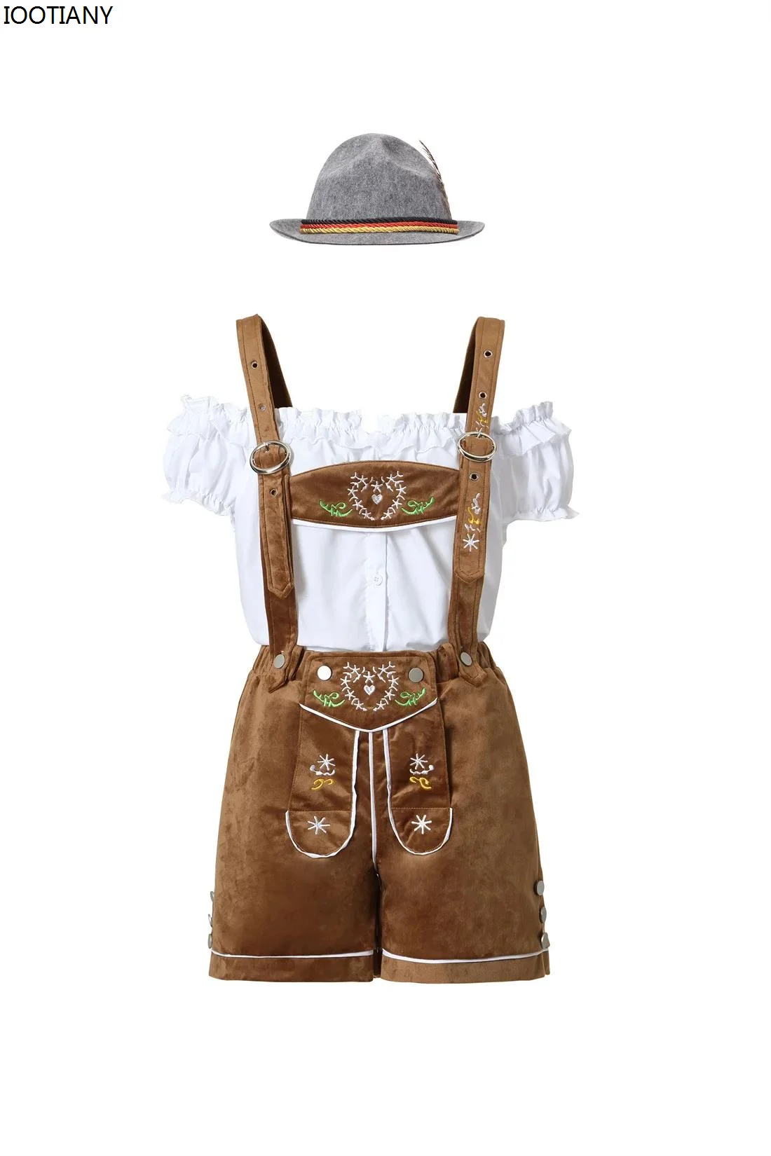 Bavaria Traditional Beer Maid Waiter Cosplay Outfit German Oktoberfest Costumes Halloween Carnival Party Stage Performance Dress