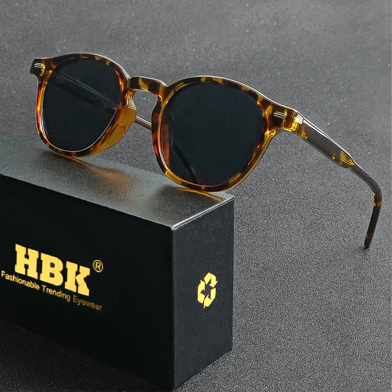 HBK Klassische einfache lässige runde TR-Rahmen polarisierte Sonnenbrille Männer Frauen Outdoor Party Urlaub Reisen Fahren Dekore Foto Requisiten – Detail 2