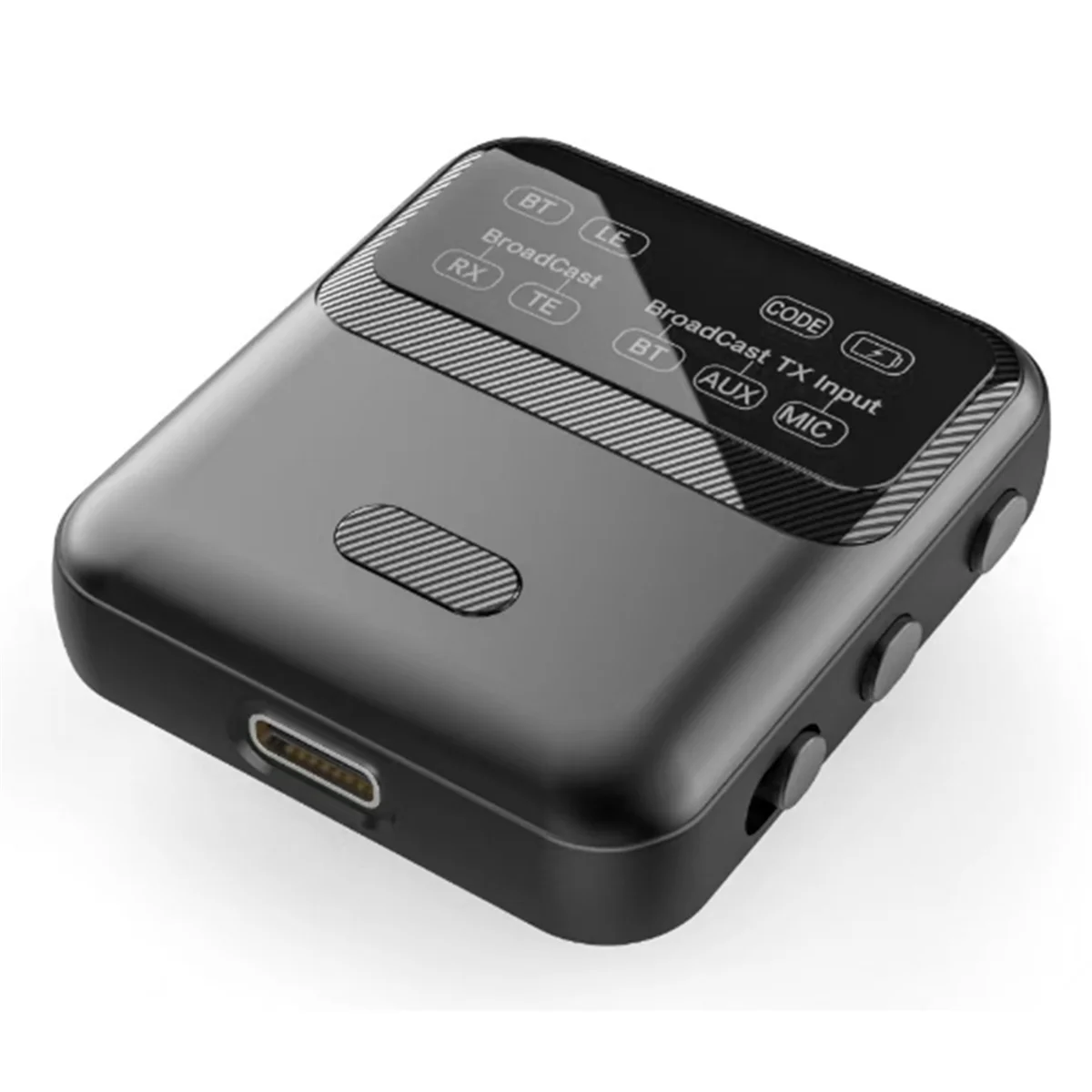 جهاز إرسال واستقبال الصوت A20M Bluetooth 5.4 LE Audio، بث 1TX إلى 100+ مشاركة أجهزة RX، تصميم مشبك