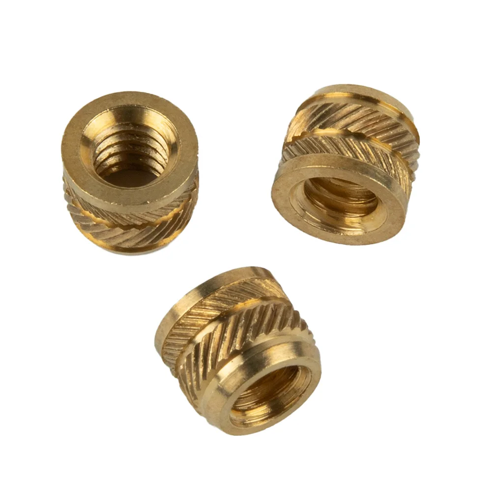 20pcs Brass Nuts 1/4-20 Thread Heat Set Inserts For Most Camera Tripods For Plastic 3D Printing Brass Metal Home Improvement