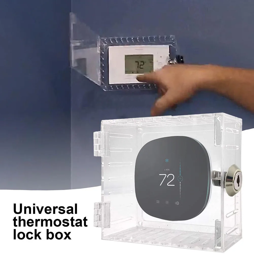 

Acrylic Thermostat Lock Box Clear Guard Clear Cover Lock Box Great Keeps Annoying Fingers Away Tampering Gift Ideas