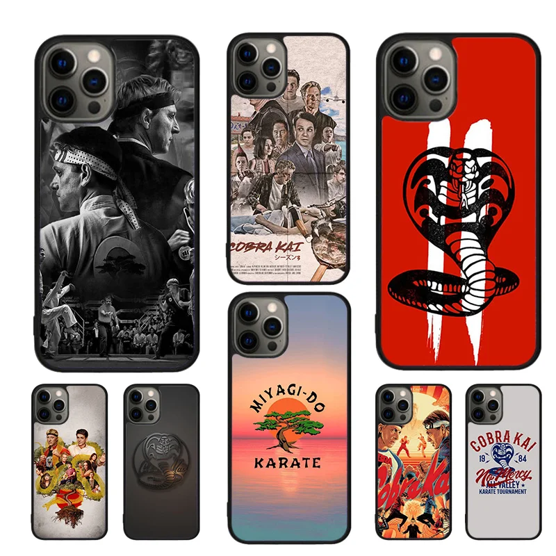 Cobra Kai Mobile Phone Cases Cover For iPhone 16 15 14 12 13 mini 11 Pro MAX apple 6 7 8 Plus SE2020 Coque