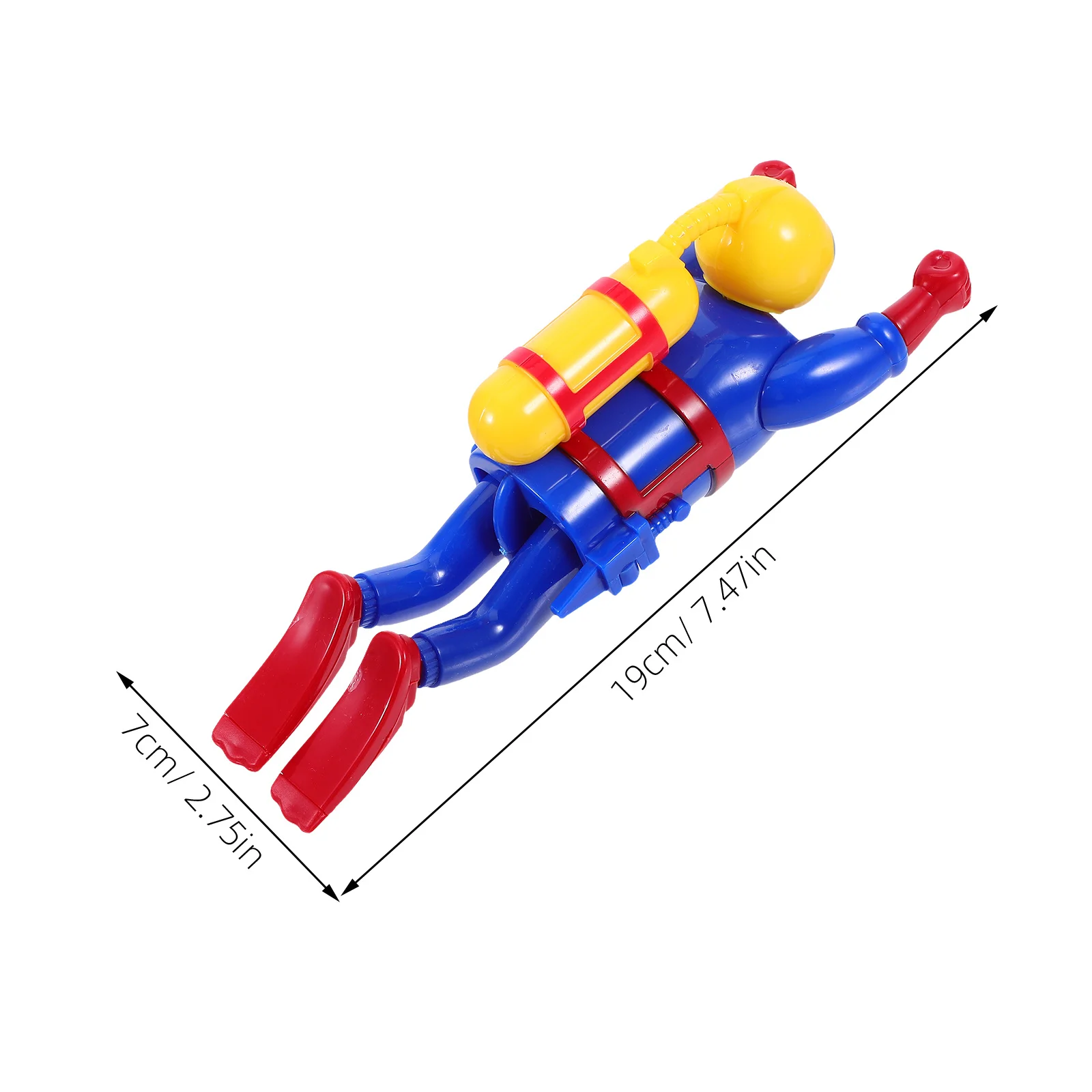 حوض استحمام بلاستيكي للغواص، لعبة ذات سطح أملس، وظيفة السباحة على شكل عقارب الساعة، عائمة، متعة حمام الطفل التفاعلية #2