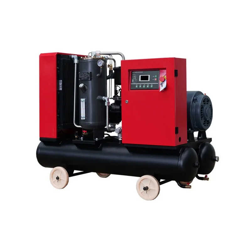 Portable Integrated Screw Air Compressor Mobile Pneumatic Supply Unit For Industrial Workshop Construction Site Working Projects