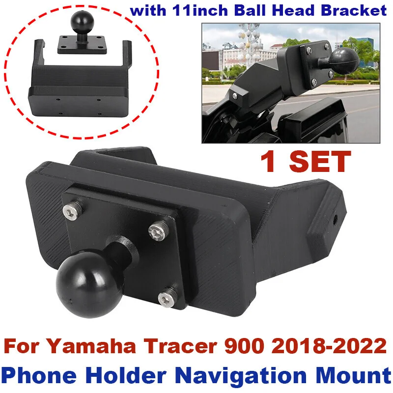 

GPS / Phone Holder Navigation Mount & Ball Head 11 inch Bracket Mount For Yamaha Tracer 900 /9 2018 - 2022 2021 2020 2019