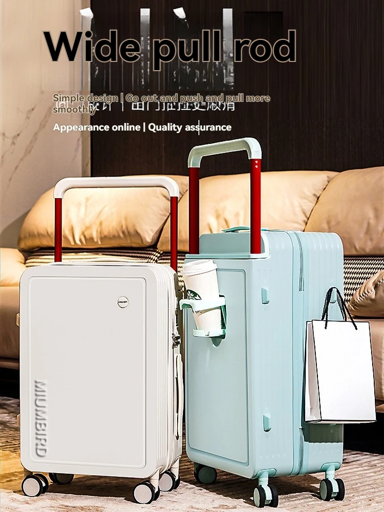 

New High Beauty Student 24 inch Luggage with Lightweight Universal Wheels, Silent Multi functional Wide Pull Rod Boarding Travel
