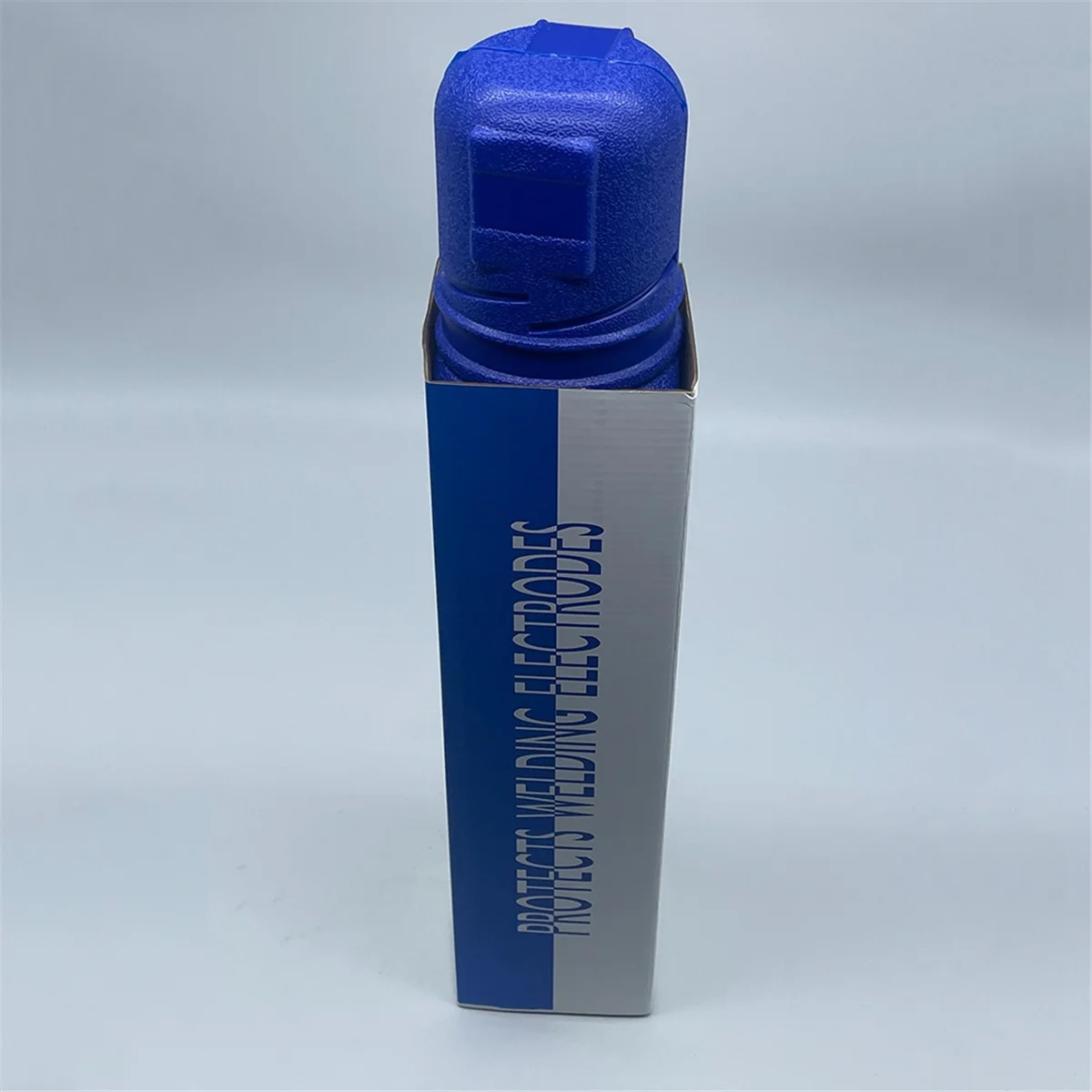 Contenitore per tubo di stoccaggio per asta di elettrodo per saldatura blu da 14,3 libbre con cinghie