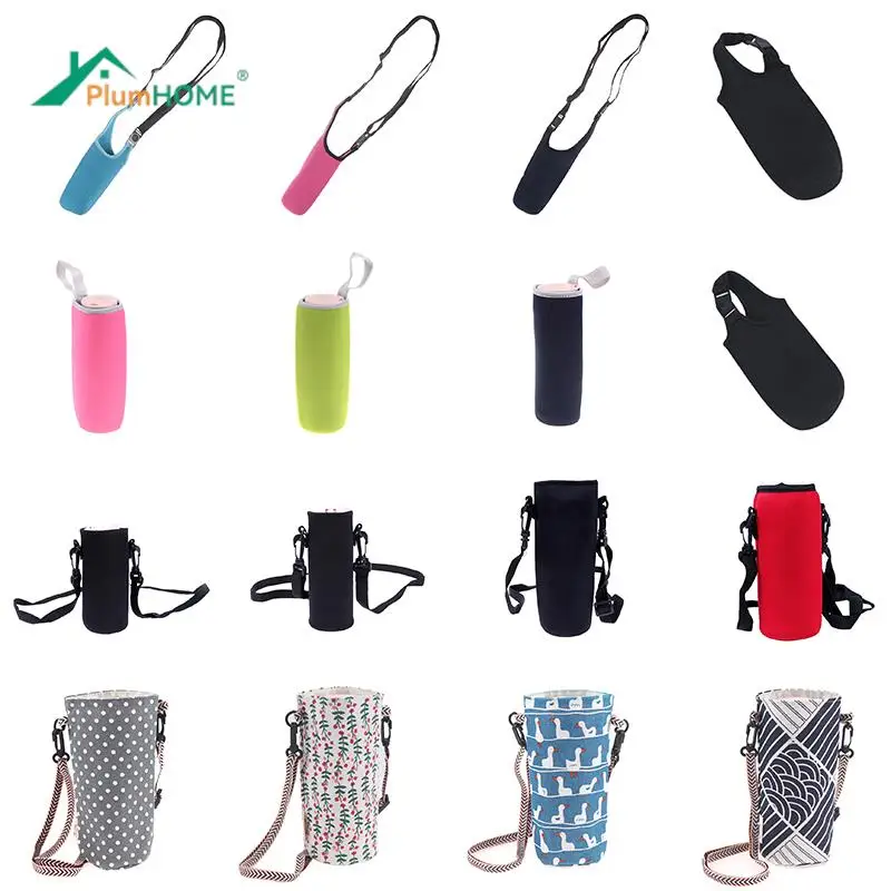 Sports Water Bottles Carrier Bag Travel Outdoor Cycling Bike Water Holder Shoulder Strap Bottle Carrier Insulat Bag Scald-proof