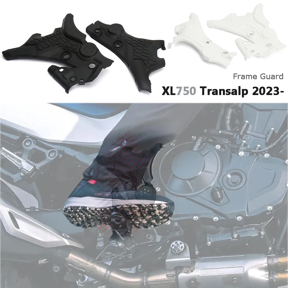

For Honda XL750 XL 750 Transalp 2023 2024 Frame Guards Durable ABS Plastic Motorcycle Frame Protectors Grip & Scratch Protection