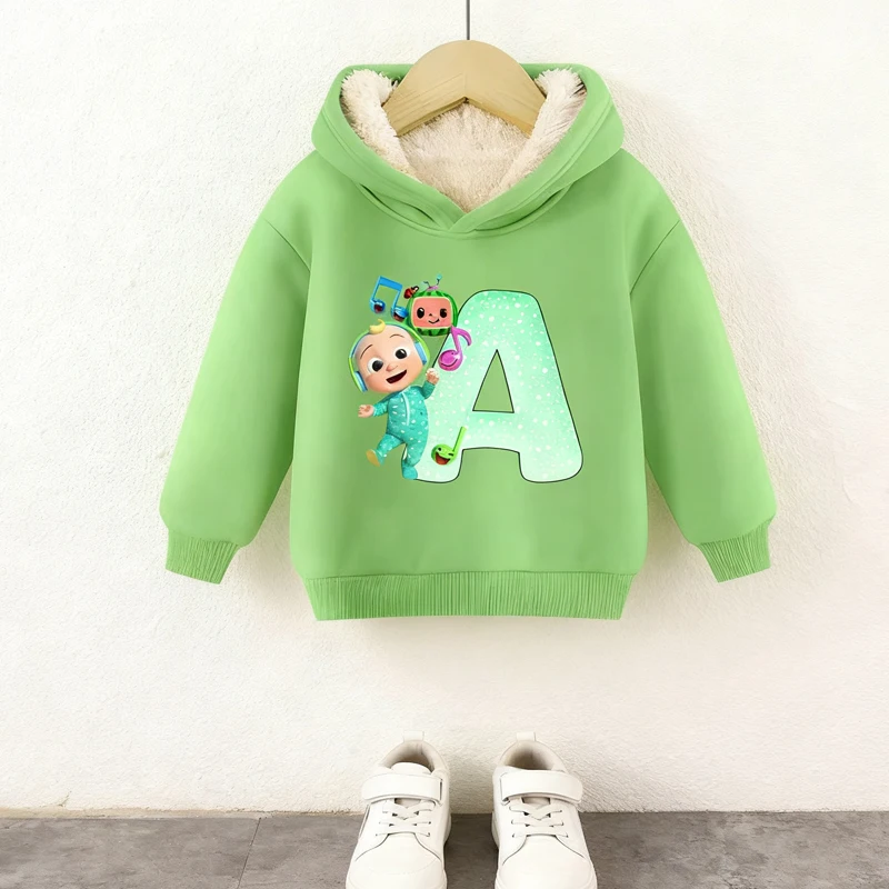 

Cocomelons Children Hooded Sweatshirts Anime Print figures Sportswear Hoodies Fashion for Boys Girls Winter Warm Clothing gift