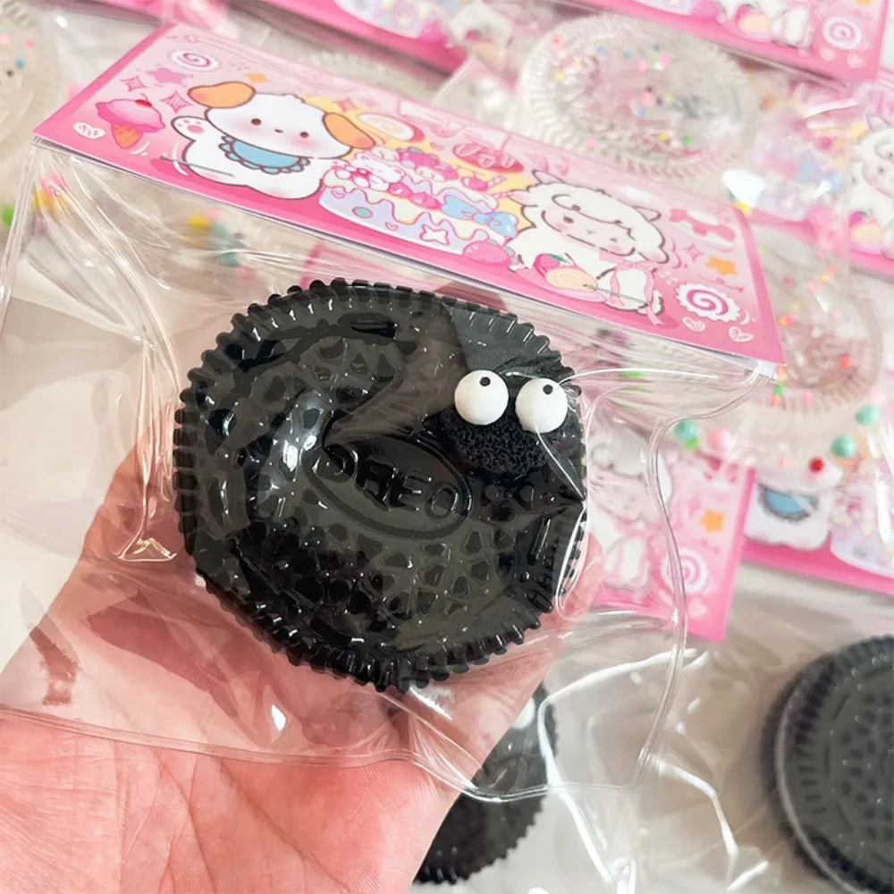 Cute Big Oreo Biscuit Pinching Toy Food Play Mochi Taba Squeeze Dessert Toys M Beans Sandwich Cookies Soft Decompression Toy