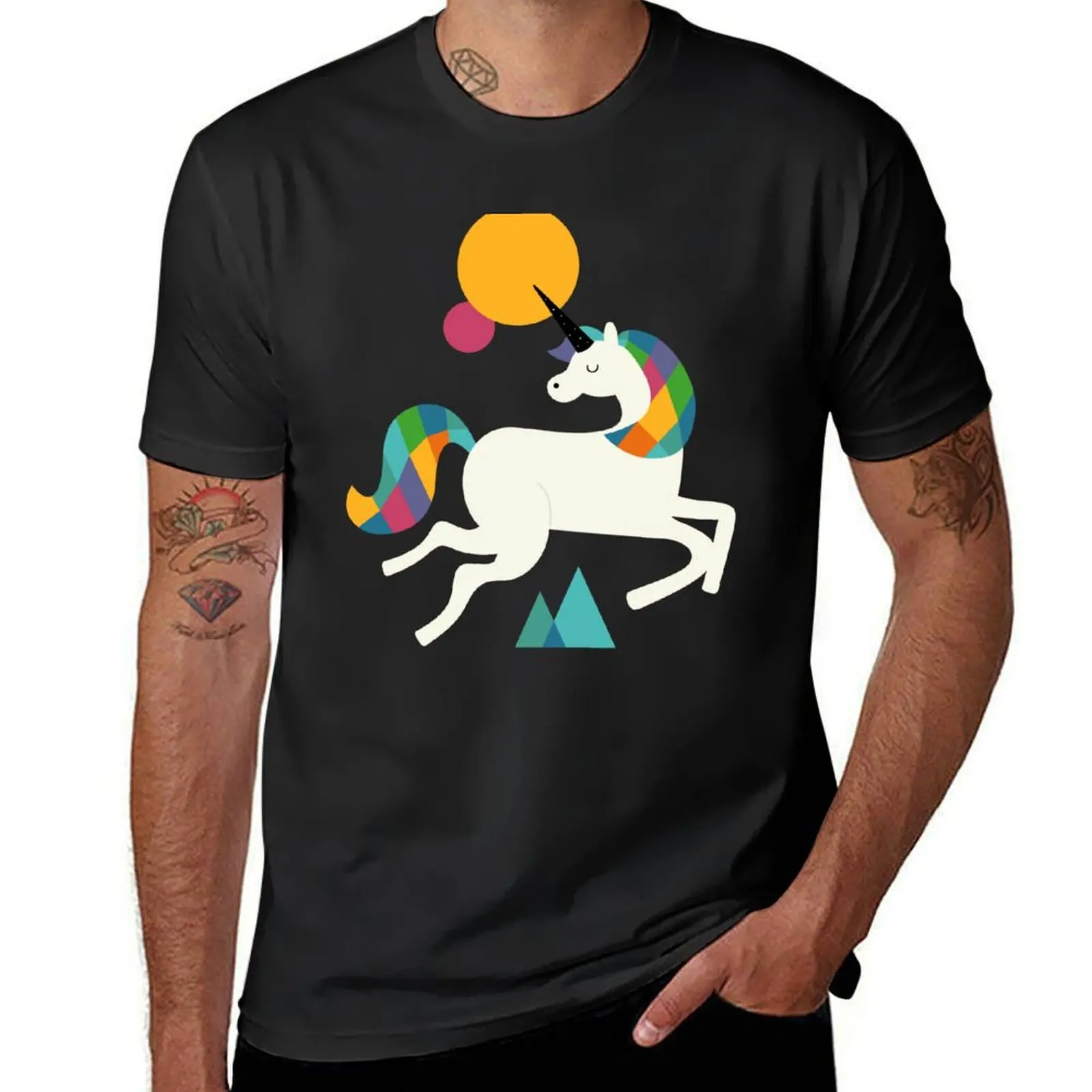 To be a unicorn T-Shirt quick drying oversizeds oversized mens big and tall t shirts