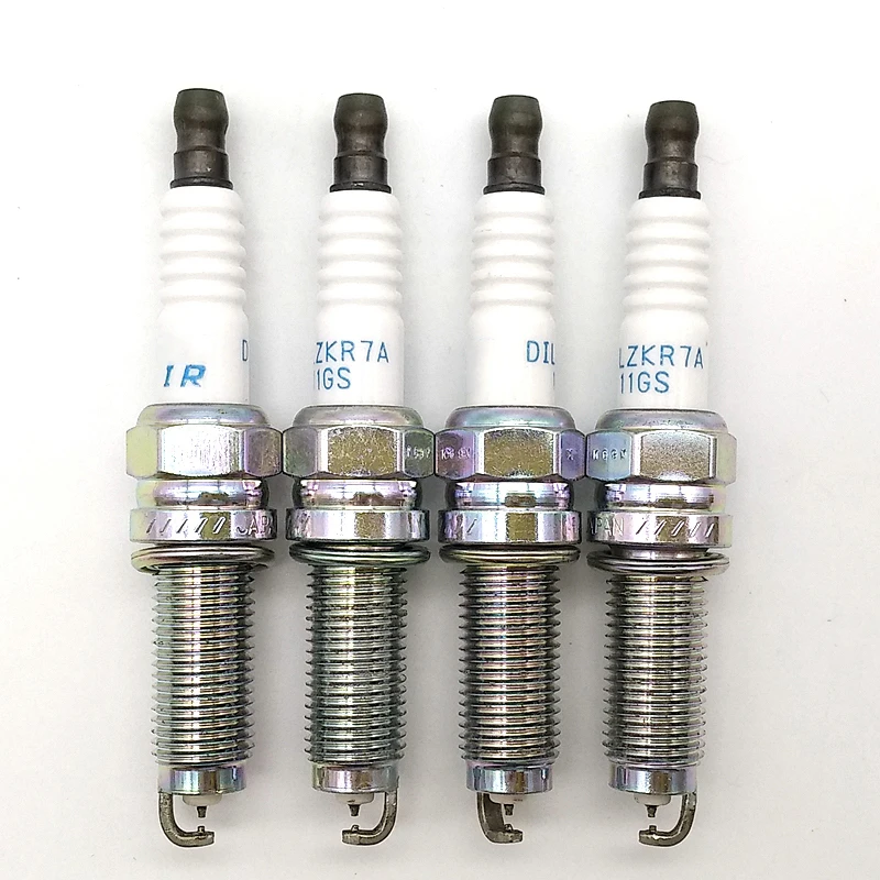 4PCS 12290-R41-L01 DILZKR7A11 Dual Iridium Spark Plug For Honda Acura ILX MDX 1.8L Accord HRV Civic 12290R40A02 DILZKR7A-11