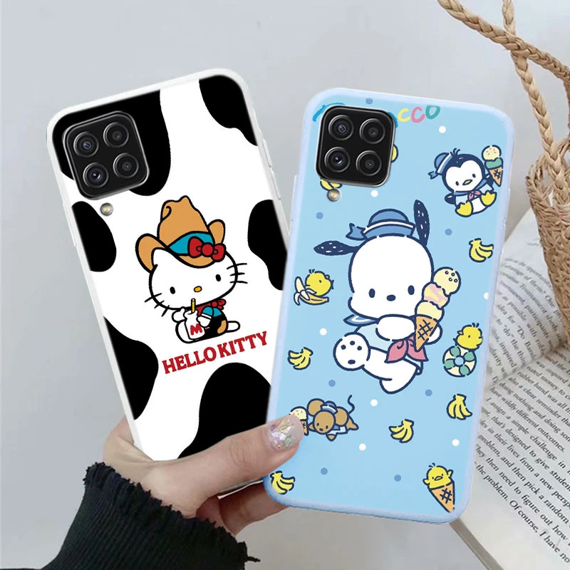 Dla Samsung Galaxy A12 5G M12 F12 Silikonowe etui na telefon Cute Funny Sanrio Kuromi Melody Cartoon Coque Soft Funda For GalaxyA12 Bag