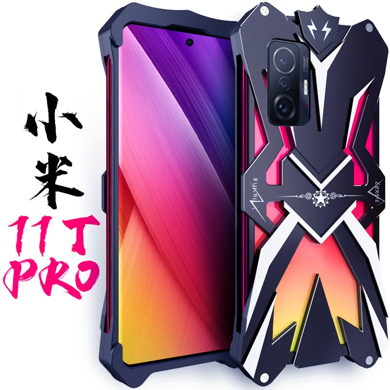 For Xiaomi Mi 11t Pro Zimon Luxury Thor Heavy Duty Armor Metal Aluminum Mobile Phone Case For Xiaomi 11t Pro Cover Cases