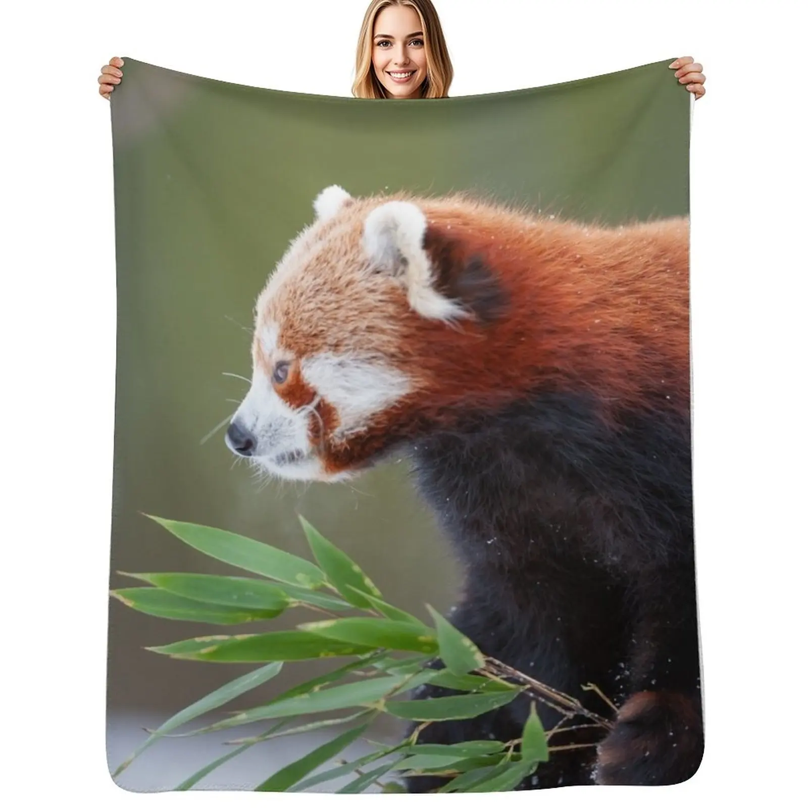 

Little panda Throw Blanket Bed Fashionable Baby warm for winter Sofa Quilt Blankets