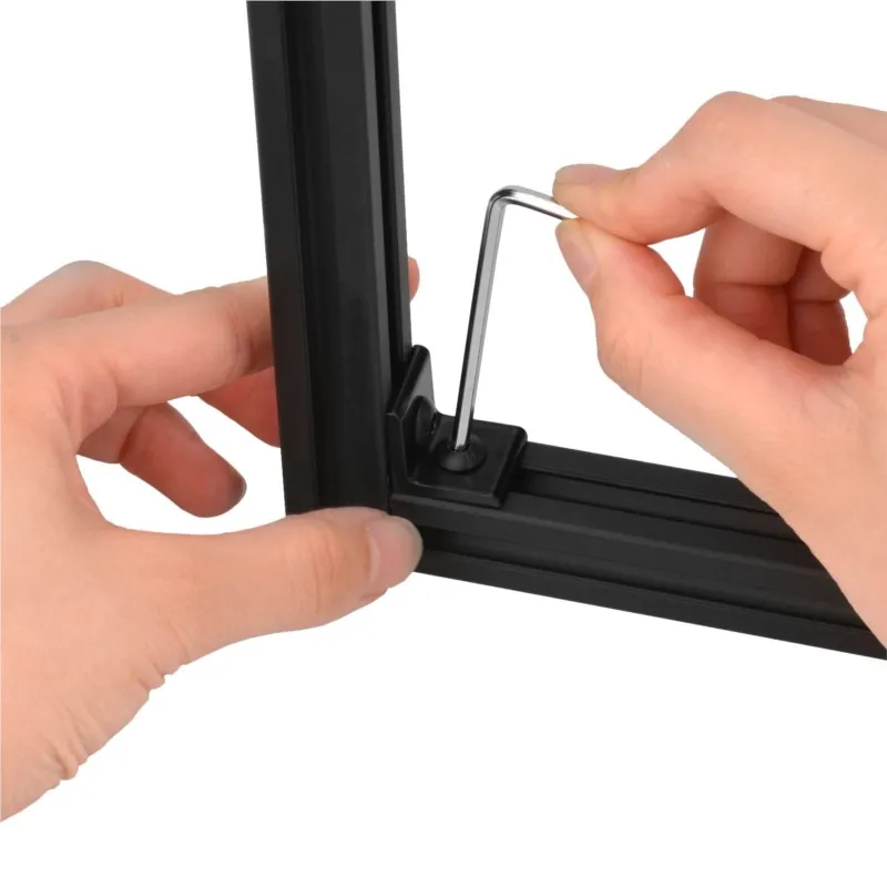 10 Stück 2020 2040 3030 4040 Eckhalterung für 2020 Aluminium-Extrusion 6 mm Schlitz 2020 L Eckhalterung 90 Grad mit T-Muttern-Schraube