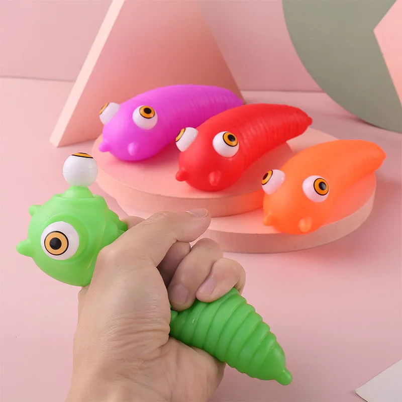 Soft Toy Animal Cute Anti-Stress Ball Tricky caterpillar vent doll Toys Abraact Soft Sticky Squishi Stress Relief Funny Gift j87