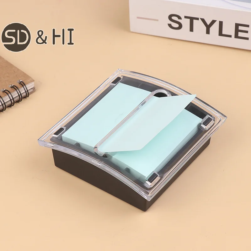 Sticky Note Holder Clear Color Acrylic Notes Dispenser Note Holder Sticky Notes Organizer For Desk Supplies Classroom